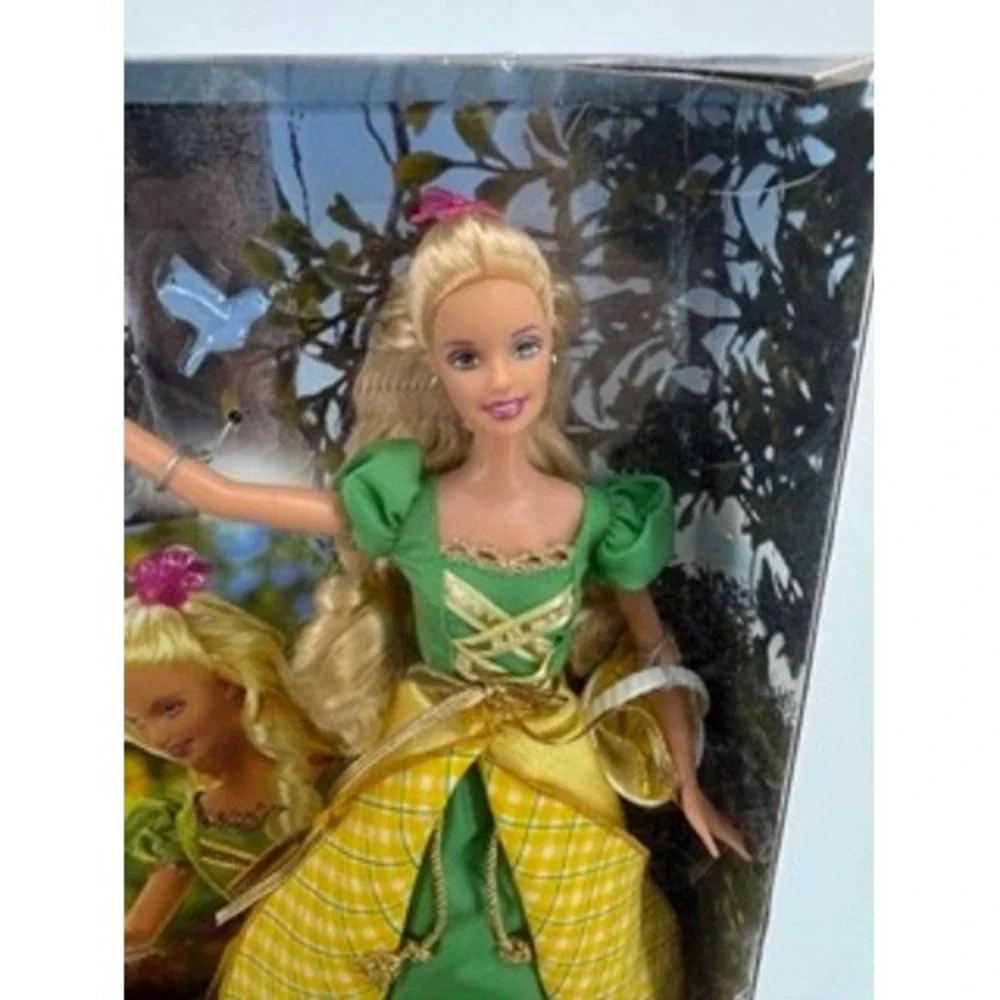 Vintage NEW Mattel Tale of the Forest Princess Barbie Doll Gift Set Cottage